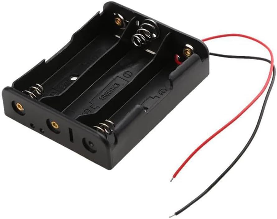 18650 Battery Holder Case (3-Cell with Wires – Series Connection)