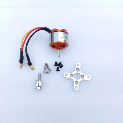 1000 KV Brushless DC Motor (Golden – High-Speed BLDC Motor)